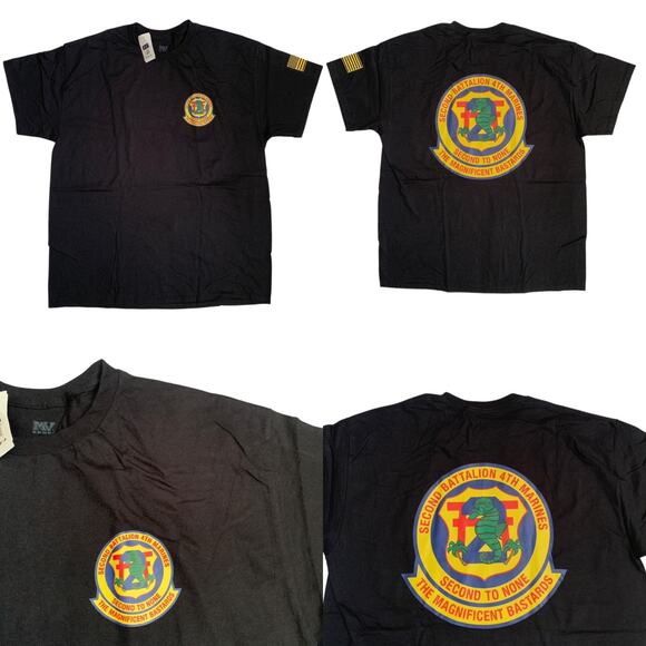 MV Sport Other - USMC Men's Size M 2nd Battalion 4Th Marines Short Sleeve T-Shirt Brand New
